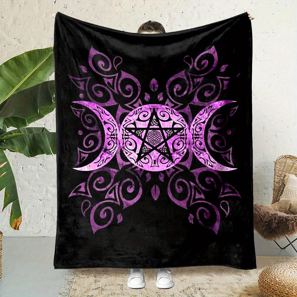 

1pc Viking Logo Blanket Skull Viking Compass Print Sofa Skin-Friendly Soft Blanket 2025 New for Birthday Gift Home Decoration Flannel 75 x 100