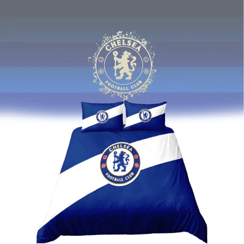 Chelsea Football Fan Gift Duvet Cover Set With Soft Polyester For Double Bed Bedroom Decor