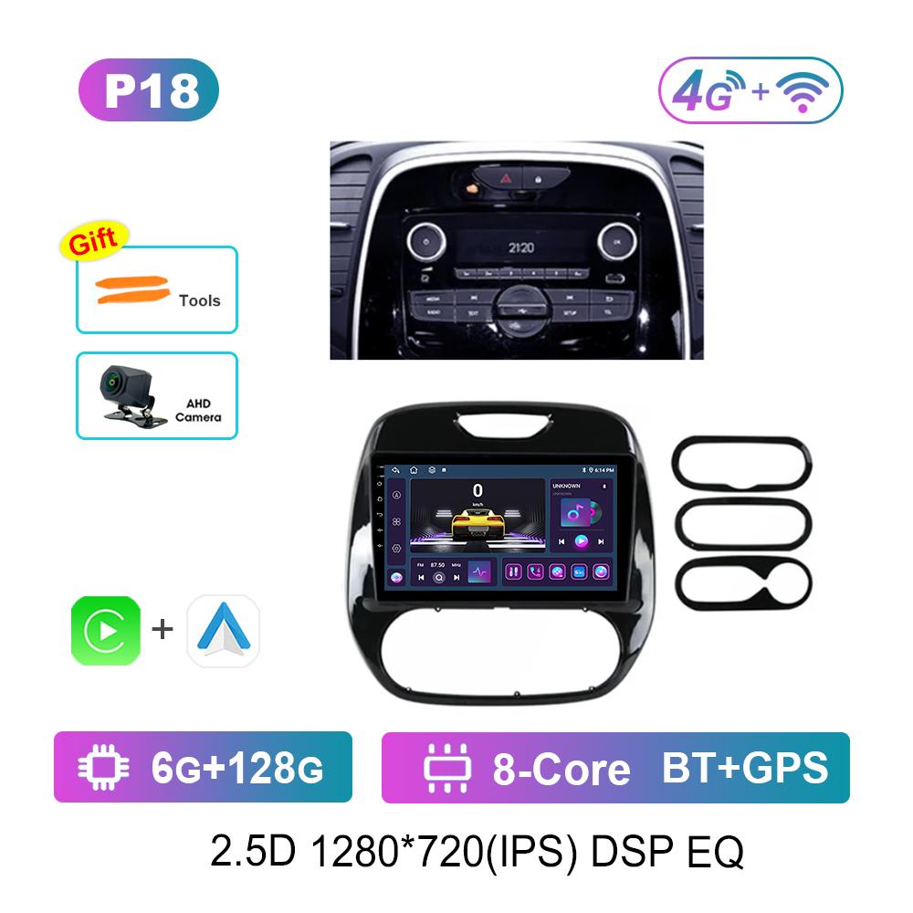 Android OS Car Video Multimedia Player for Renault Kaptur 2016 - 2019 GPS DSP Stereo WiFi BT 4G Carplay Auto Tools Cooling Fan