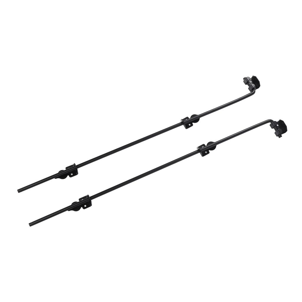 2 Sets Gate Ground Latch 36 Inch Alloy Steel Heavy Duty Multifunctional Cane Bolt Gate Drop Rod for Fence