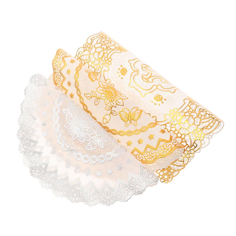 3D Lace Embroidery Table Place Mat Christmas Pad  Napkin Doily Kitchen