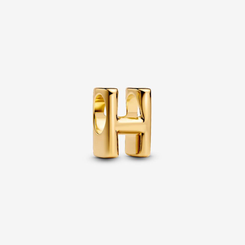 Brand New 26 Letters Ideal Designed For Authentic Original Beaded Bracelet High Quality Fine Jewelry Women's Copper Metal Pendant Bead Component Bead
