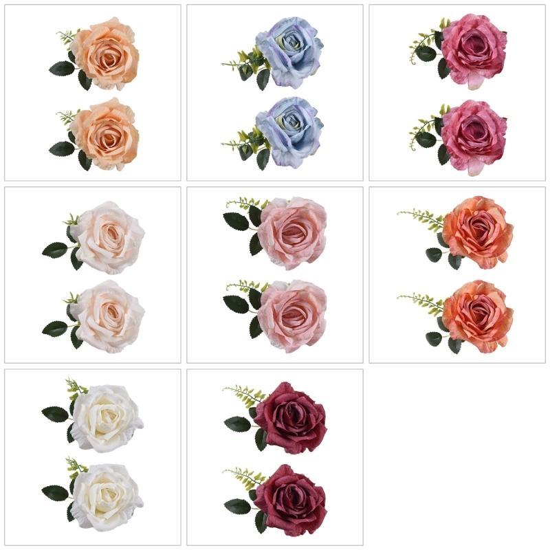 Rose Curtain Tieback Clip-on Flower Tie Backs Holder Voile Net Drape Accessories