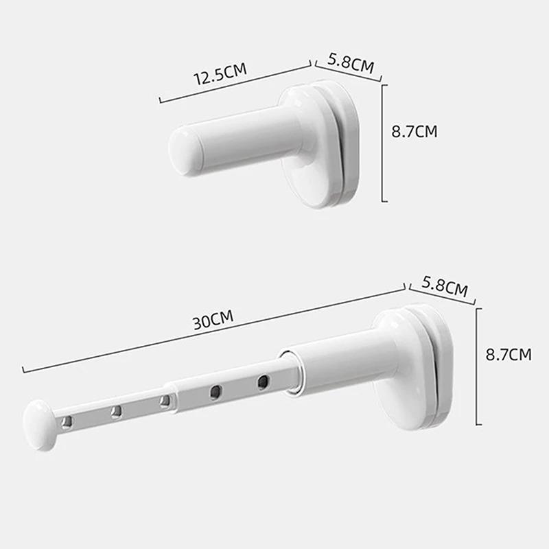 Portable Without Drilling Retractable Clothes Drying Rack Space Saving Hanger for Travel and Home Use Elegant Designs