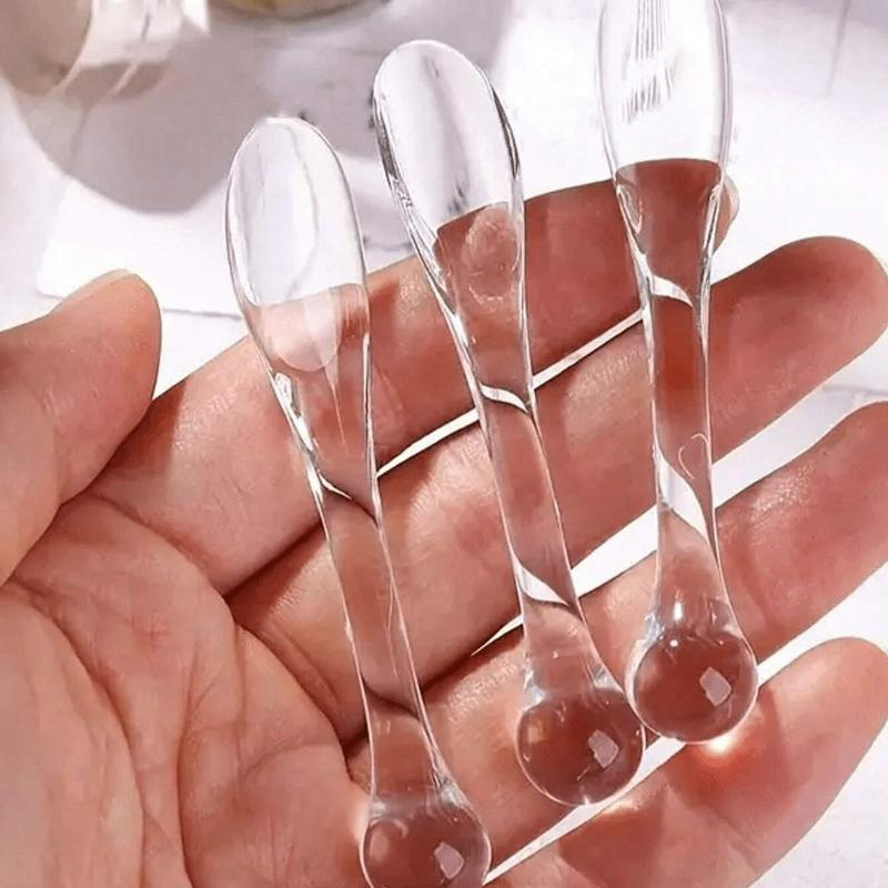 3pcs Makeup Spatula, Face Cream Mask Mixing Spoon DIY Beauty Tool Absorption Roller Cosmetic Accessories