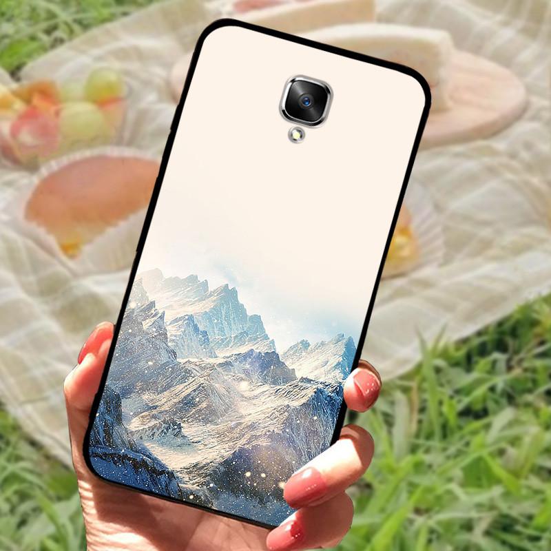 1+3 Case For Oneplus 3 3T Silicone Silicone Phone Case TPU Marble Full Protective Cover For One Plus 3 A3000 Shockproof Shell