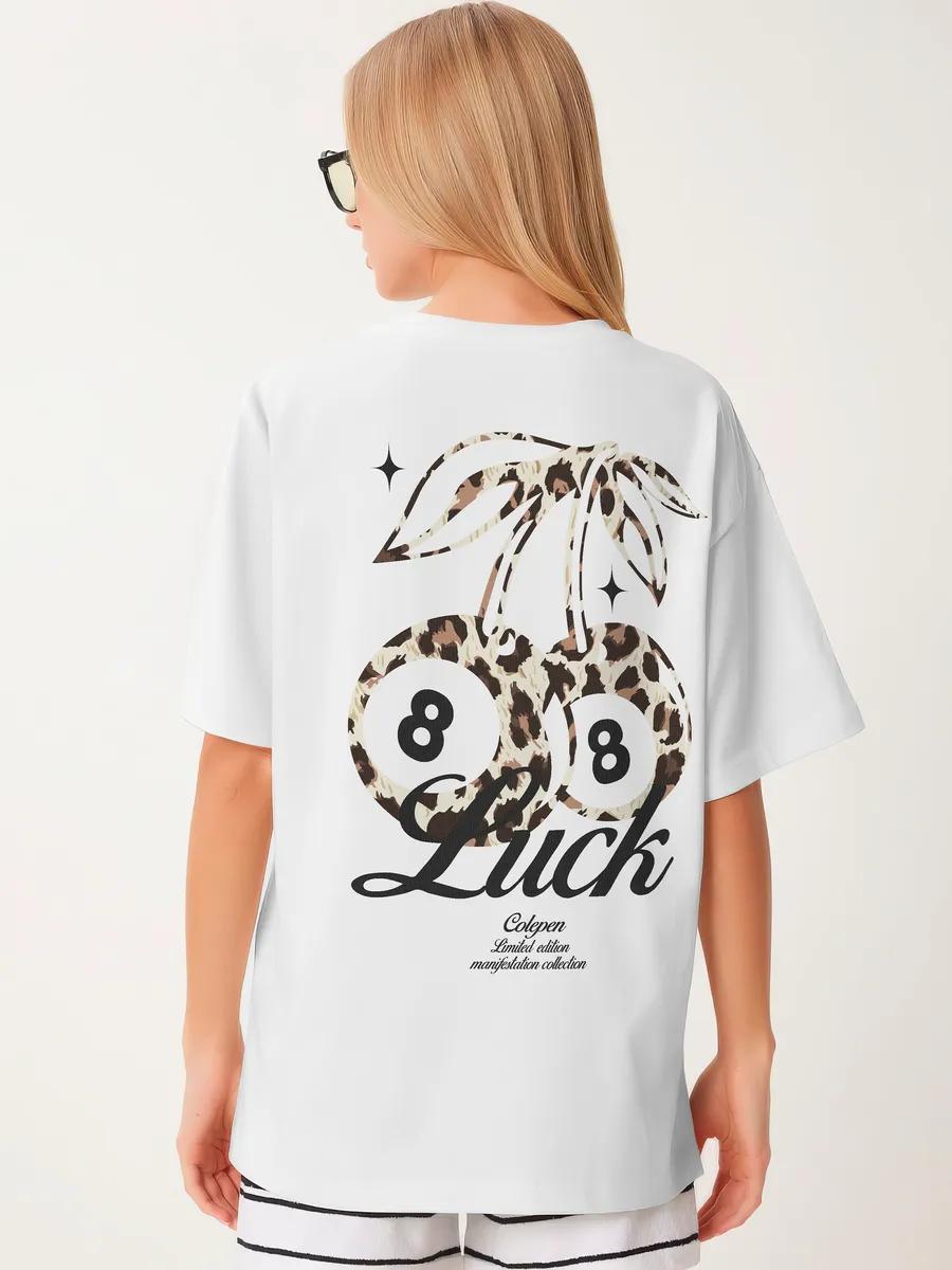 Black oversized printed T-shirt 2XL