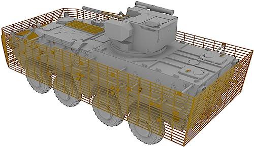 IBG 1/72 Ukrainian Army BTR-4E Wheeled Armored Vehicle with Slat Armor Plastic Model Kit PB72118