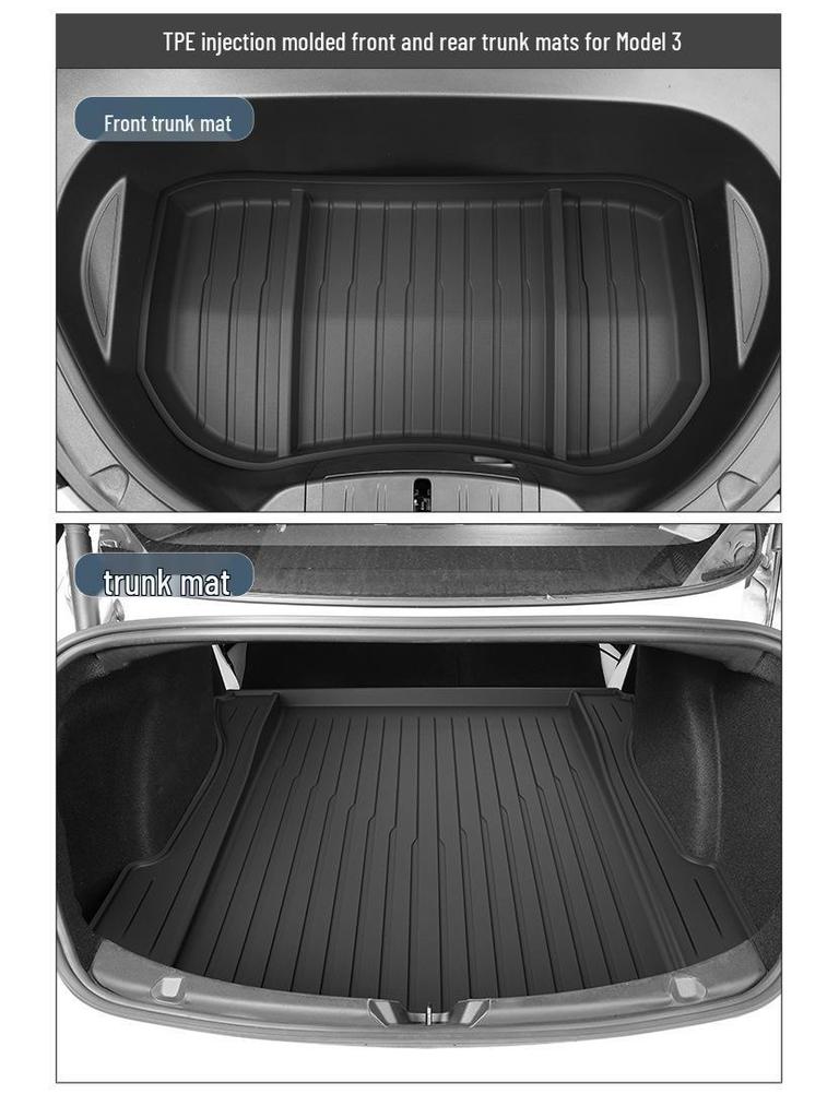 Compatible TPE Car Mats for 2023 Tesla Model Y/3