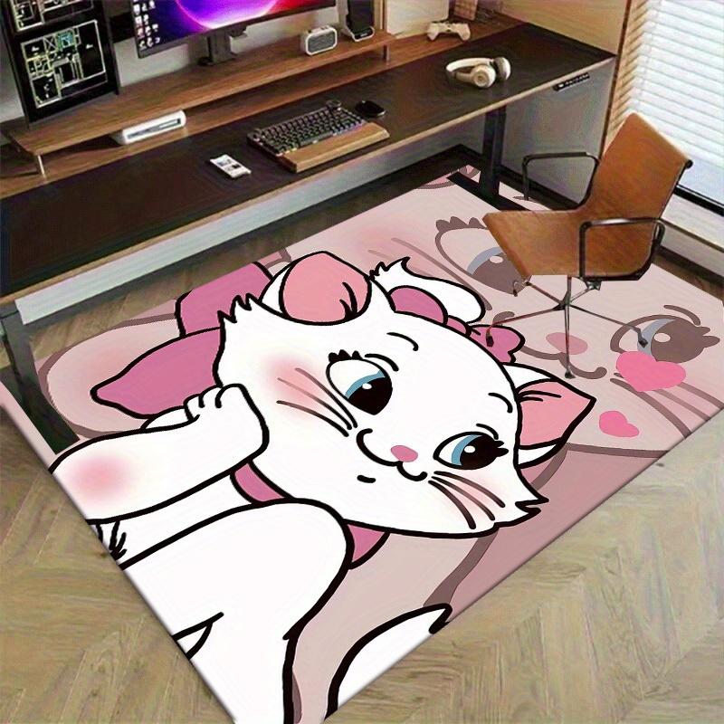 1 pezzo, "Tappeto Adorabile con Design di Gatto Cartone Animato - Perfetto per Arredamento Casa, Tappeto Ufficio, Coprisedia, Uso Esterno e Idee Regalo!"P195