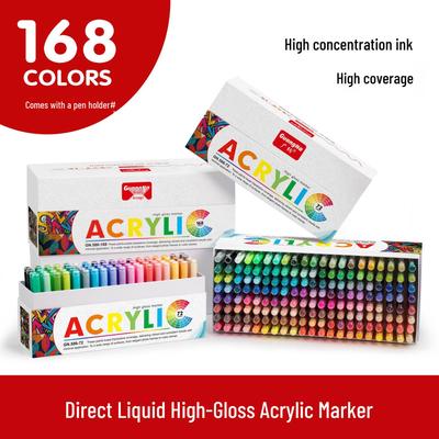Guangna 586 High-Gloss Waterproof Acrylic Marker - Opaque Student Art Doodle Pen