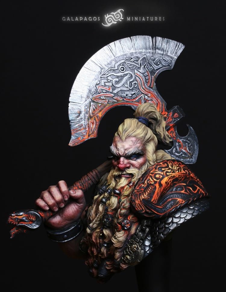 Galapagos Miniatures Scale Bust of Volcan Dragon Slayer Resin Kit 1/10 Lostblood, GP-B004