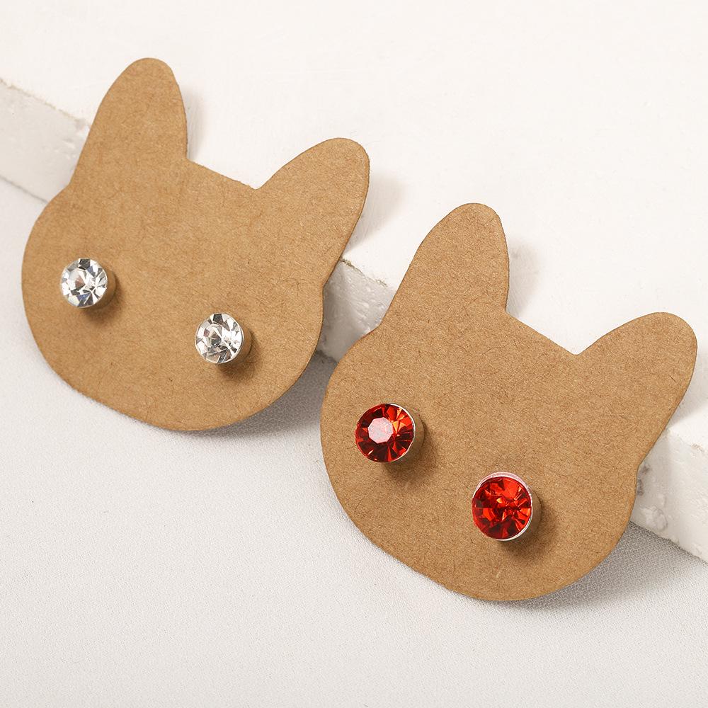 Kraft Paper Jewelry Card for Earrings and Necklaces - 2.5x3.5cm