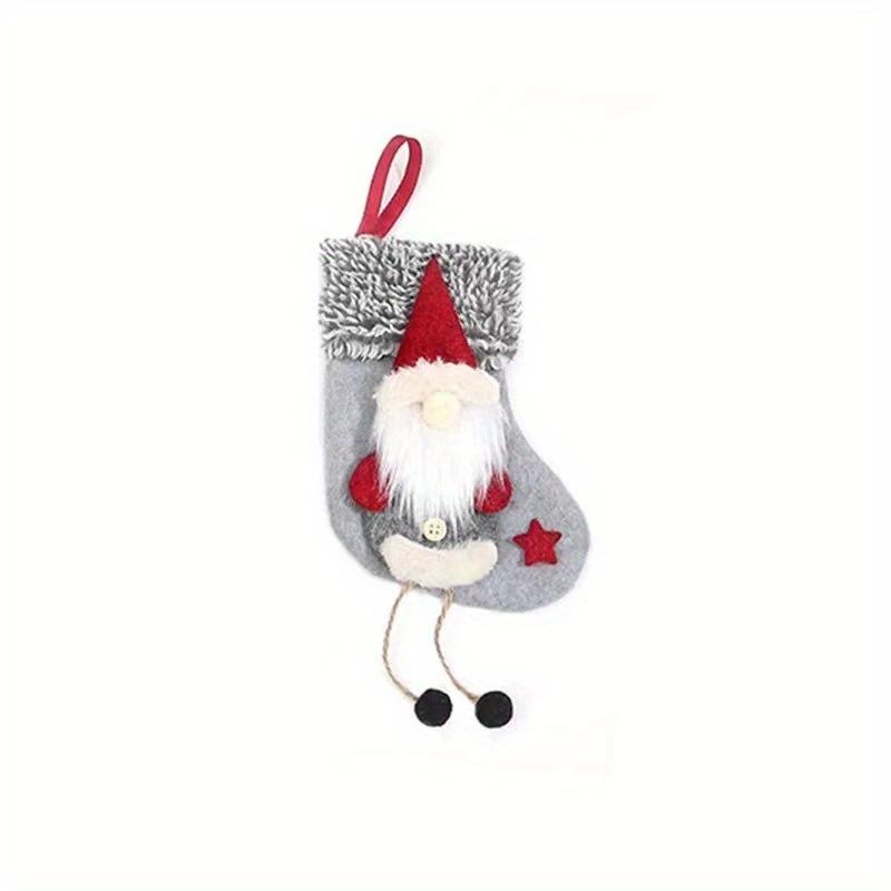 1 PC Adorable Santa Claus Dolls Hanging Decoration Christmas Stockings Small Size