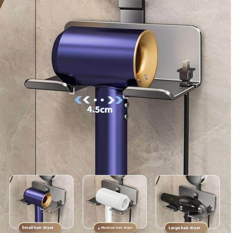 Hair Dryer Holder Wall Dryer Cradle Straightener Stand Hairdryer Organizer Box Toilet Blower Holder Shelf Bathroom Accessories