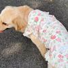 Thin Breathable Dog Floral Skirt Fruit Print Dog Cooling Clothes Pet Pullover  Spring Summer