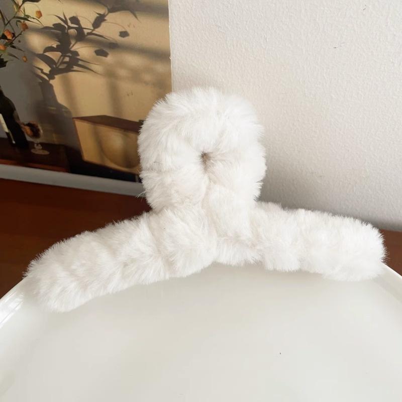 Super Large Sweet Hair Clip Cute Girl Grip Clip With Plush Claw Clip Fashionable Hair Accessory