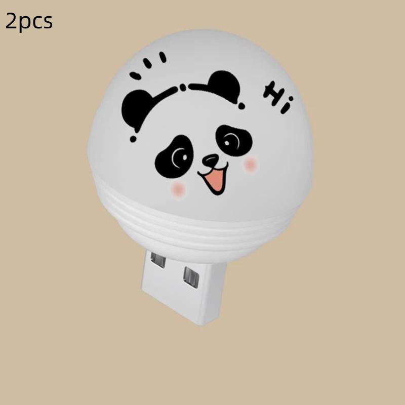 Intelligent Voice Usb Night Light Mini Voice Control Soft Lights Nights Lighter Bedroom Bathroom Creative Cute Panda Lamp