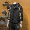 New Trendy Slim-fit Hooded Jacket Trendy Brand Casual Spring and Autumn Color Matching Jacket