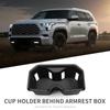For Toyota Sequoia 2024 2025 Cup Holder Storage Tray Shock-Absorbing Central Armrest Cup Box TPE Tidying