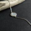 Silver Bracelet with Natural Mother-of-pearl, Cubic Zirconia, Product Weight 2.21 G (2186472)