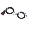LED Tachometer Hall Proximity Switch Magnet Sensor 4 Digit Red RPM Speed Meter NPN for Ship Distribution Box Control
