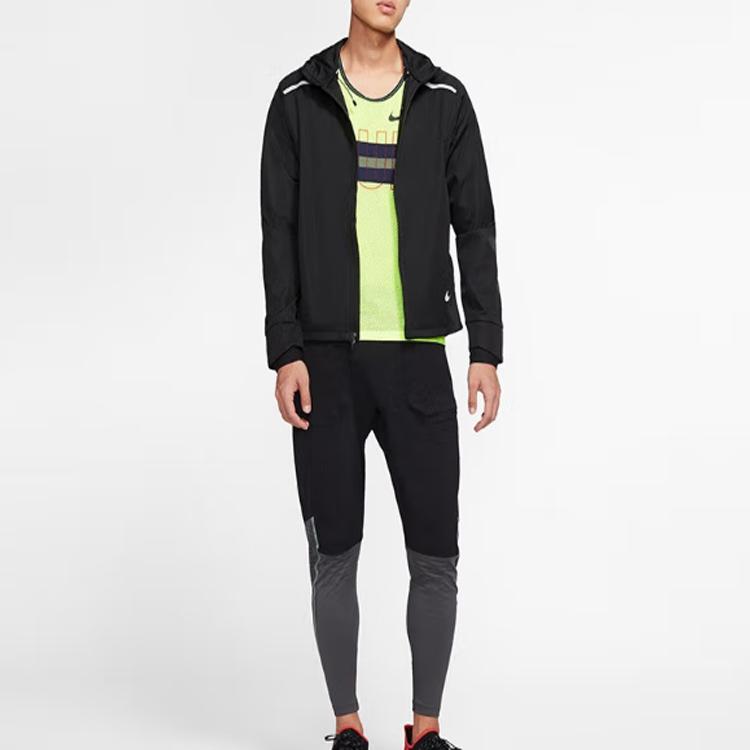 Nike Shield Reflective Reversible Zip Hooded Jacket Men Jacket Black BV4881-010