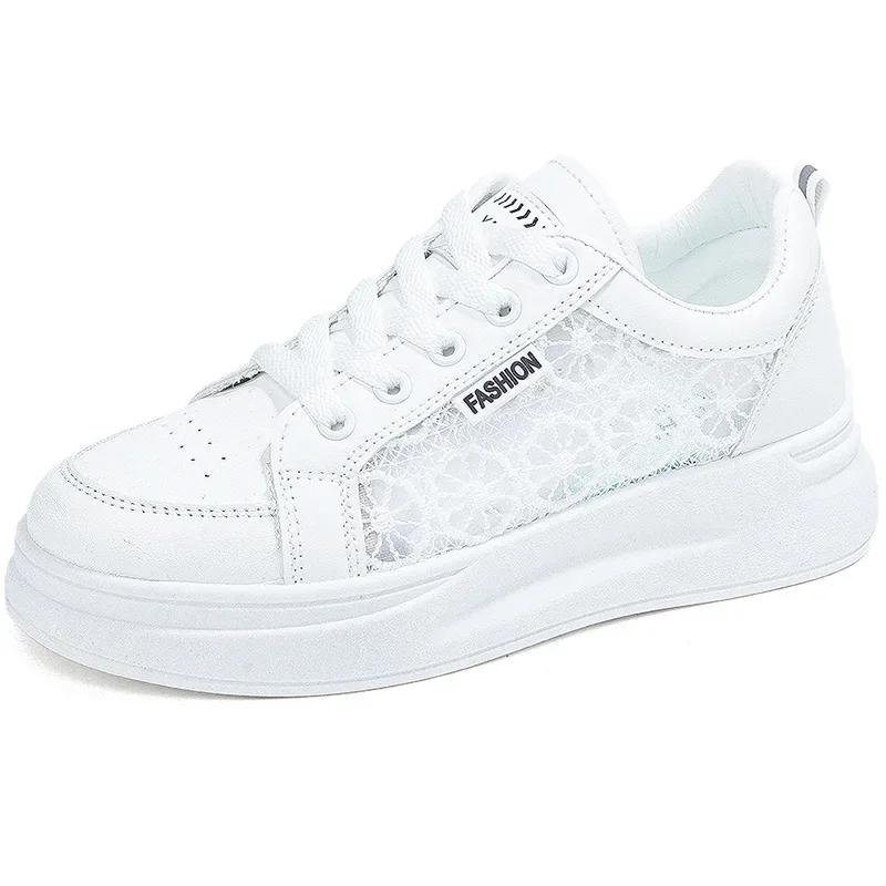 Kadın Nefes Alabilen File Spor Ayakkabı Hafif Yaz Platformu Günlük Spor Ayakkabıları 2025 Sürümü