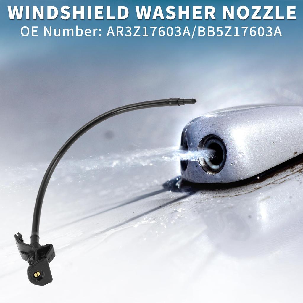 TUCKBOLD 2 Pcs Ford Mustang 2010-2014 Windshield Washer Nozzle Durable No.AR3Z17603A | Front Windshield