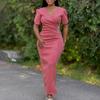 The New Women's Dress Is Fashionable, Elegant and Stylish, Featuring A V-shaped Banquet Dress and A Diamond Embossed Dress