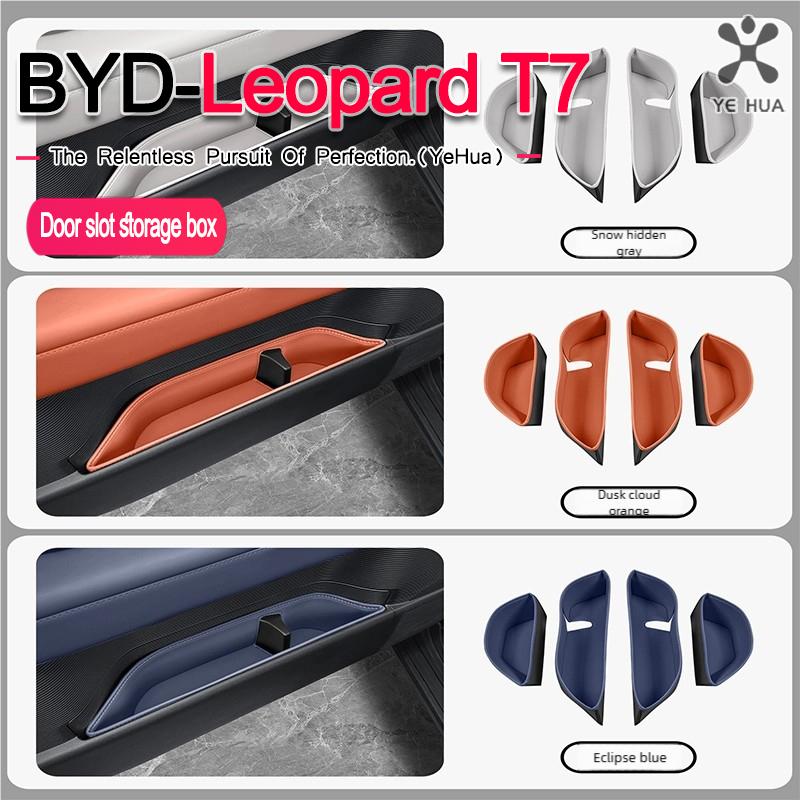 For BYD 2025-26 Formula Leopard Titanium 7 Door Storage Box Door Side Groove Storage Bag Box Door Groove Pocket Modification