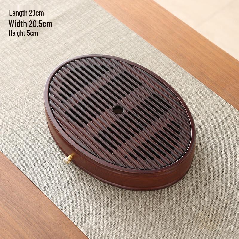 Jia Lang Oval Bamboo Tea Tray