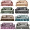 Luxus Sofaschutz Volle Abdeckung Bubble Jacquard Dehnbarer Couchüberwurf Ganzjahres Universal Sofabezug