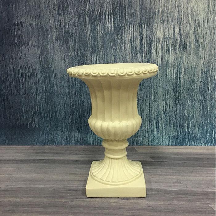 Wedding Gold Roman Column Flower Stand – European Stripe Trophy Fiberglass Décor