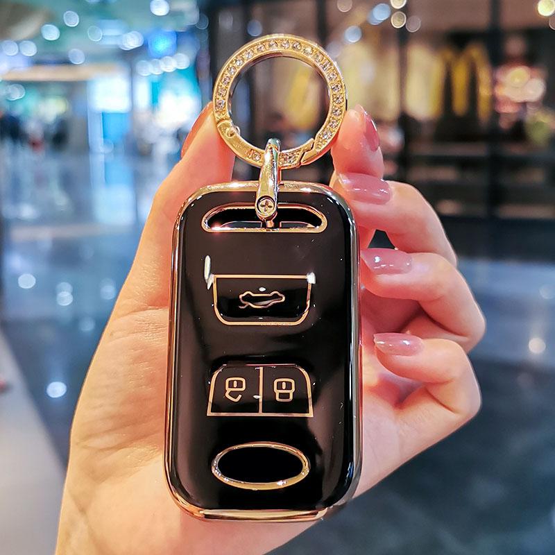 Soft TPU Car Key Case Cover Protect For Chery Tiggo 3 5X 4 8 Glx 7 2019 2020 Arrizo For Cheri Tiggo 8 Car Key Holder Shell