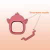 Not fall off silicone baby teething toys baby hand held teether pacifier breastfeeding baby newborn teething toys