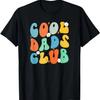 Club des Pères Cool Fête des Pères T-shirt Groovy Rétro Meilleur Papa de Tous les Temps