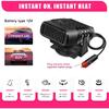 2025 Car Heater Portable Defroster Defogger Auto Dryer 12V/24V Cigarette Lighter Plug PTC Heating Easy Install Accessory