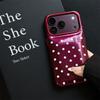 Candy Color PU Leather Puffer Polka Dots Phone Case For 16 17 Pro Max 17Pro 16Pro Shockproof Hard Protection Back Cover