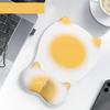 1 Stück Süßes Katzen-Mauspad mit Handgelenkauflage, Ergonomische Anti-Rutsch-Silikon-Handgelenkstütze Mauspads, Weiches Komfortables Schreibtischpad für Büro, Gaming, Zuhause