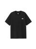 North Cut and Sew Warp Noise Tee Black S [The Face] Short-Sleeve T-Shirt S/S