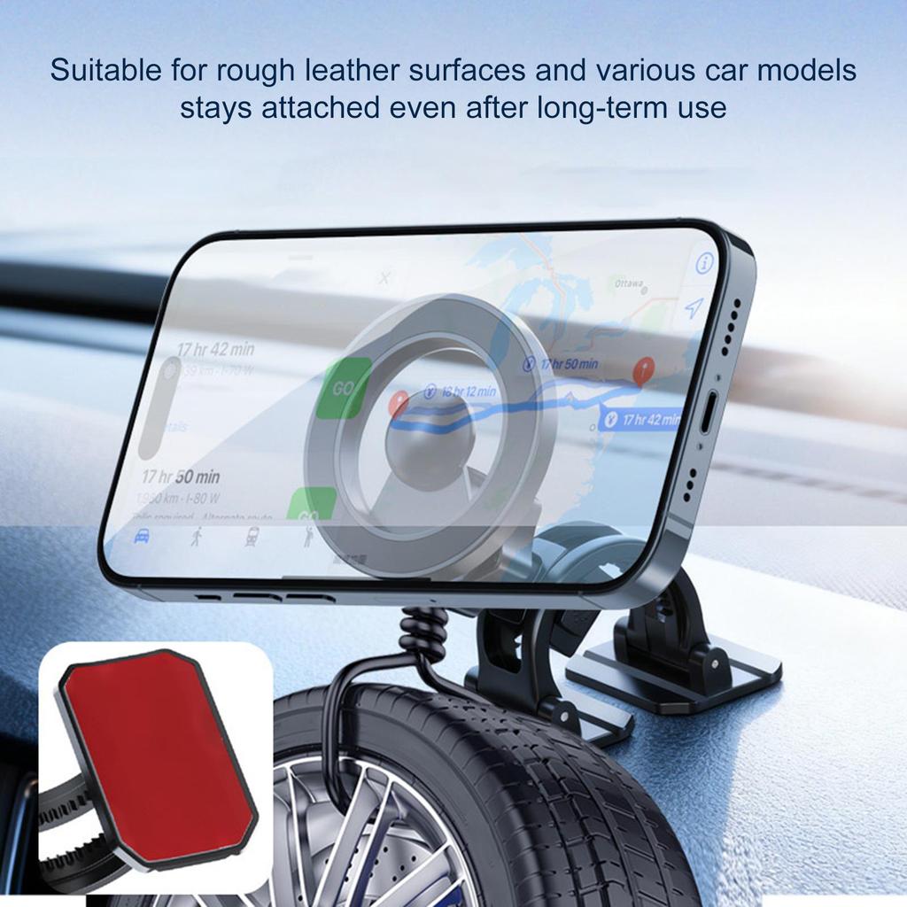 Magnet Phone Holder For Car Foldable Rotating Stand Car Magnet Phone Mount For Compatible Most Smartphones Dashboard Windshield