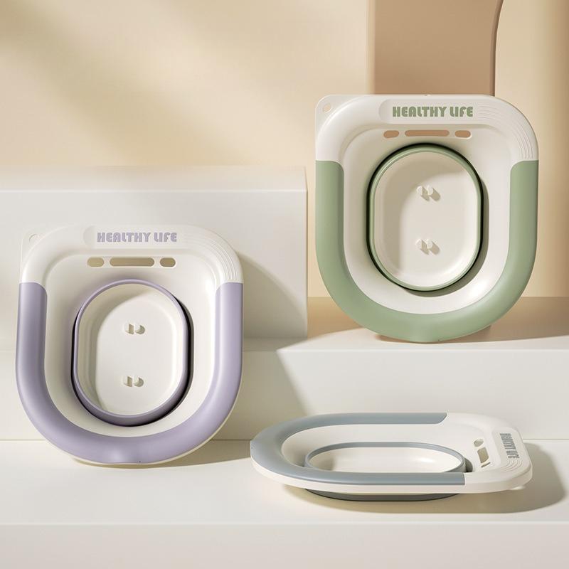 Bacinella per Sitz Bagno Pieghevole Senza Accovacciarsi Bacinella da Bagno Ginecologica Post-Partum Bacinella per Lavaggio Glutei per Donne Incinte a Casa