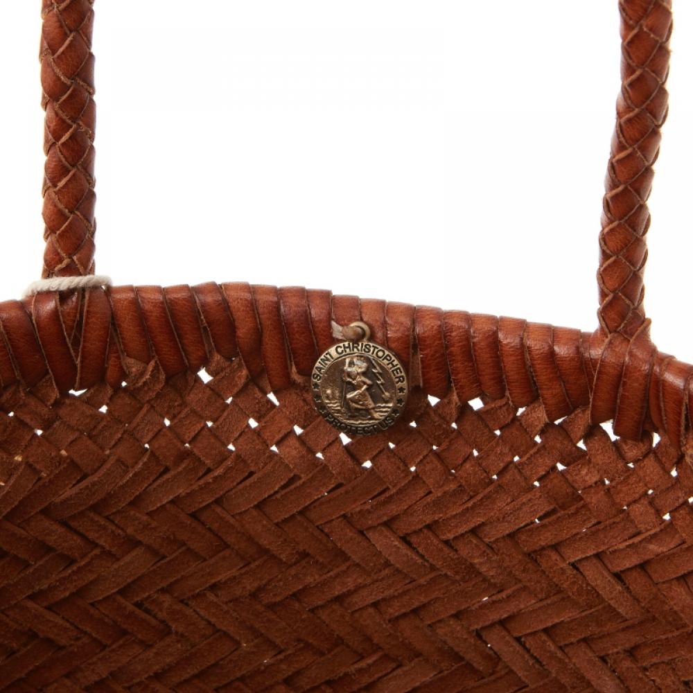 Dragon Diffusion 8809 Tan Mini Flat Gora Tote Bag