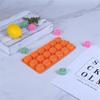 18 Holes Mini Halloween Silicone Pumpkin Mold for Thanksgiving Chocolate Gummies Candy Christmas Candy Cake Decoration
