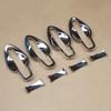 For Nissan Rogue Sport Qashqai J11 Chrome Door Handle Surrounds Trims Protector