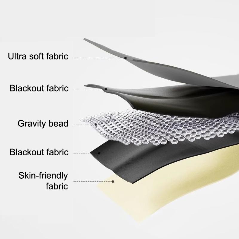 Závažná maska na oči pro spánek Pohodlná čelenka blokující světlo pro hluboký spánek Úleva od stresu Cestovní dárek pro muže ženy