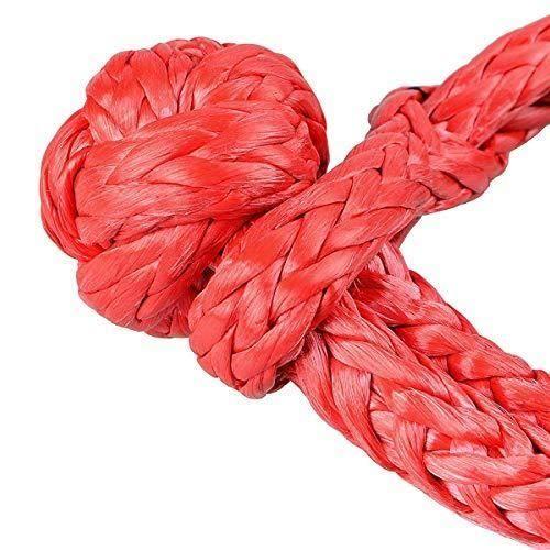 Quatily manille haute resistance, cable circulaire avec housse protectrice,atv uhmwpe corde de remorquage synthetique shackle,pour