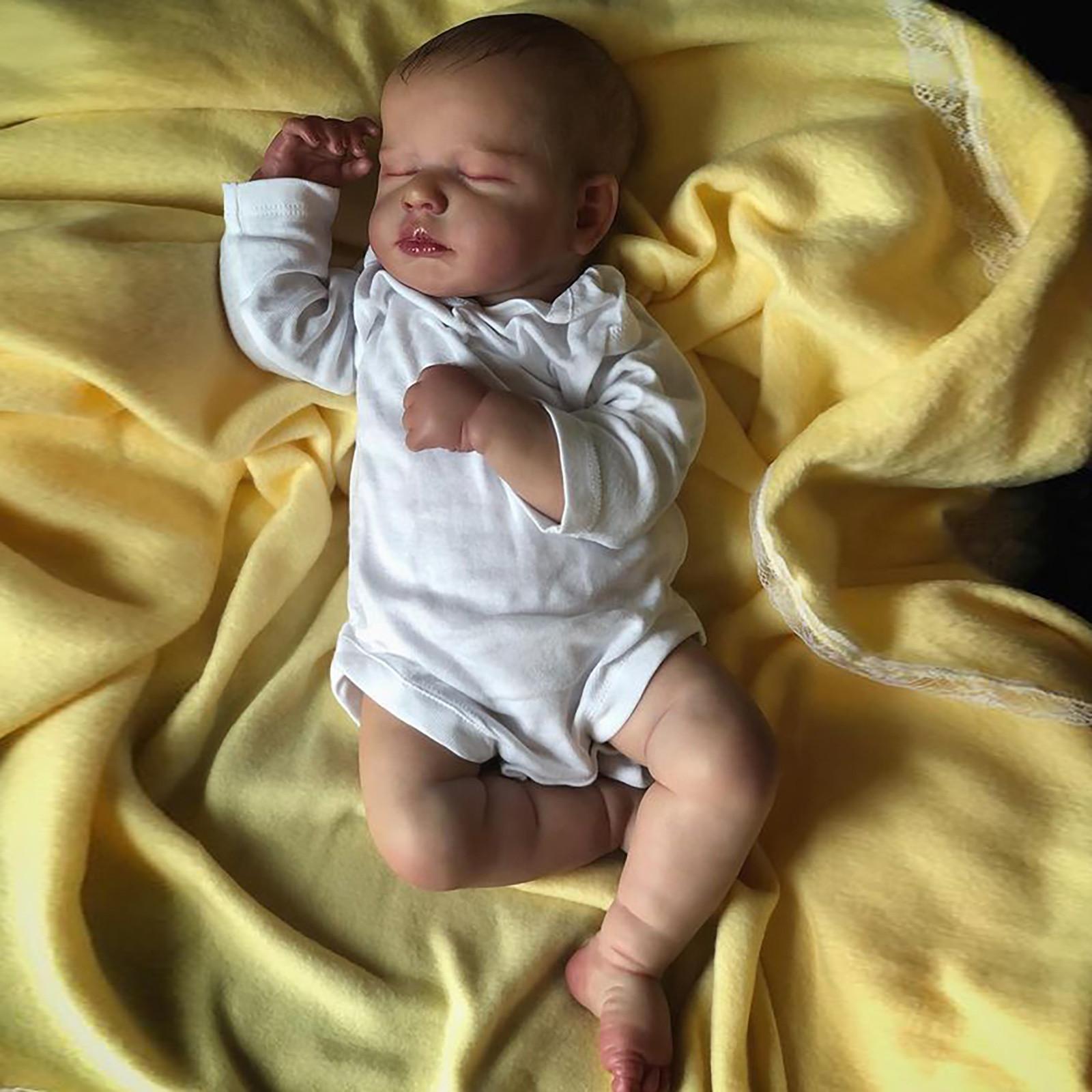 

19-дюймовая кукла-имитация куклы Baby, мягкое тело Cokela 50 см