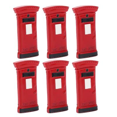 6 Pezzi Magnete Frigorifero Retro Carino Piccola Cassetta Postale Europea Modello 3D Decorazione Frigorifero Cucina Magnete Regalo